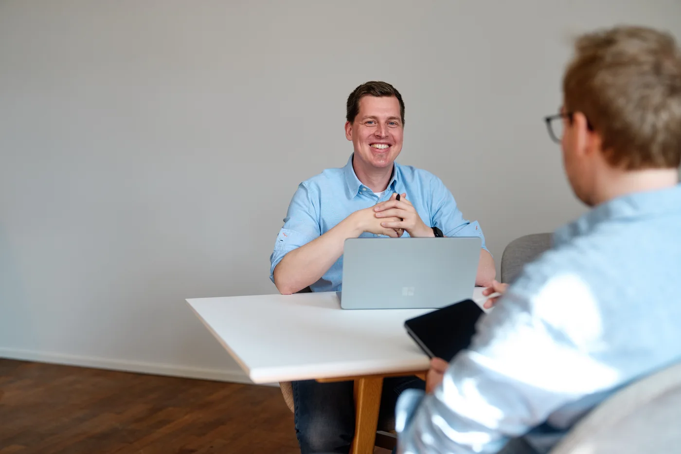Lennart im persönlichen Gespräch mit Sören